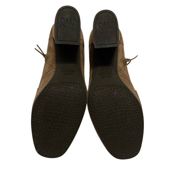 New Stuart Weitzman Moxanne Penny Slot Boot Brown Suede Size 6 - Picture 5 of 8